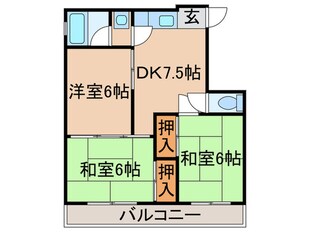 ハイツサンパレスAの物件間取画像